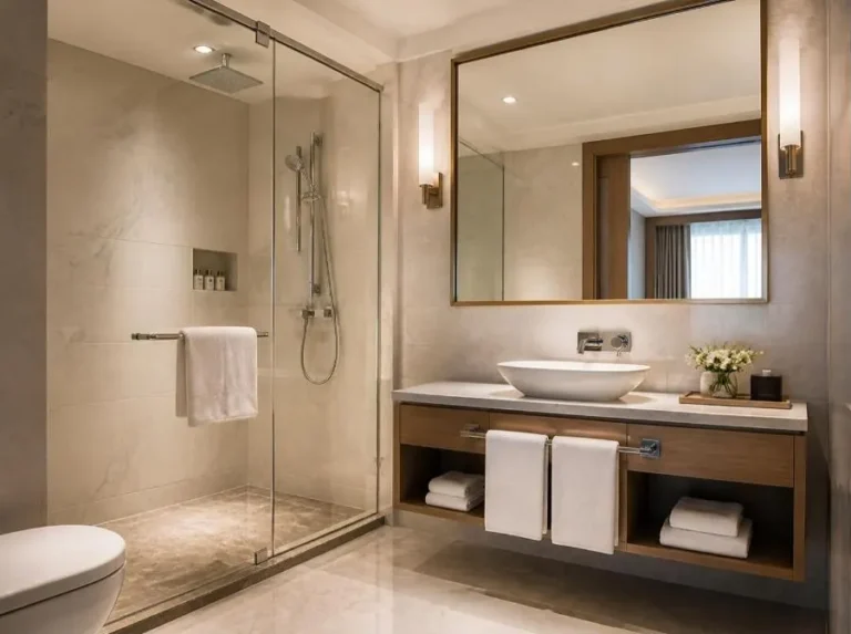 Modern hotel bathroom