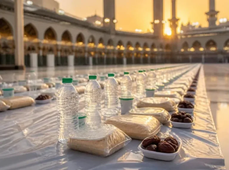Iftar meals prepared for fasting worshippers