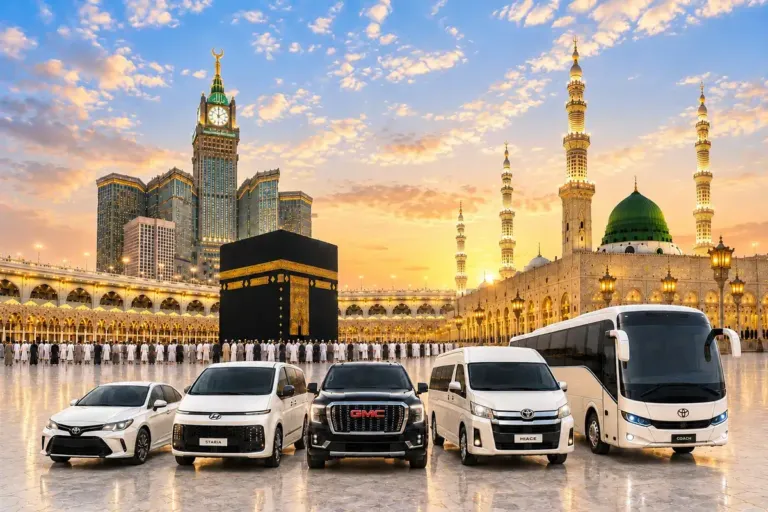 Comfortable pilgrim transport in Makkah and Madinah